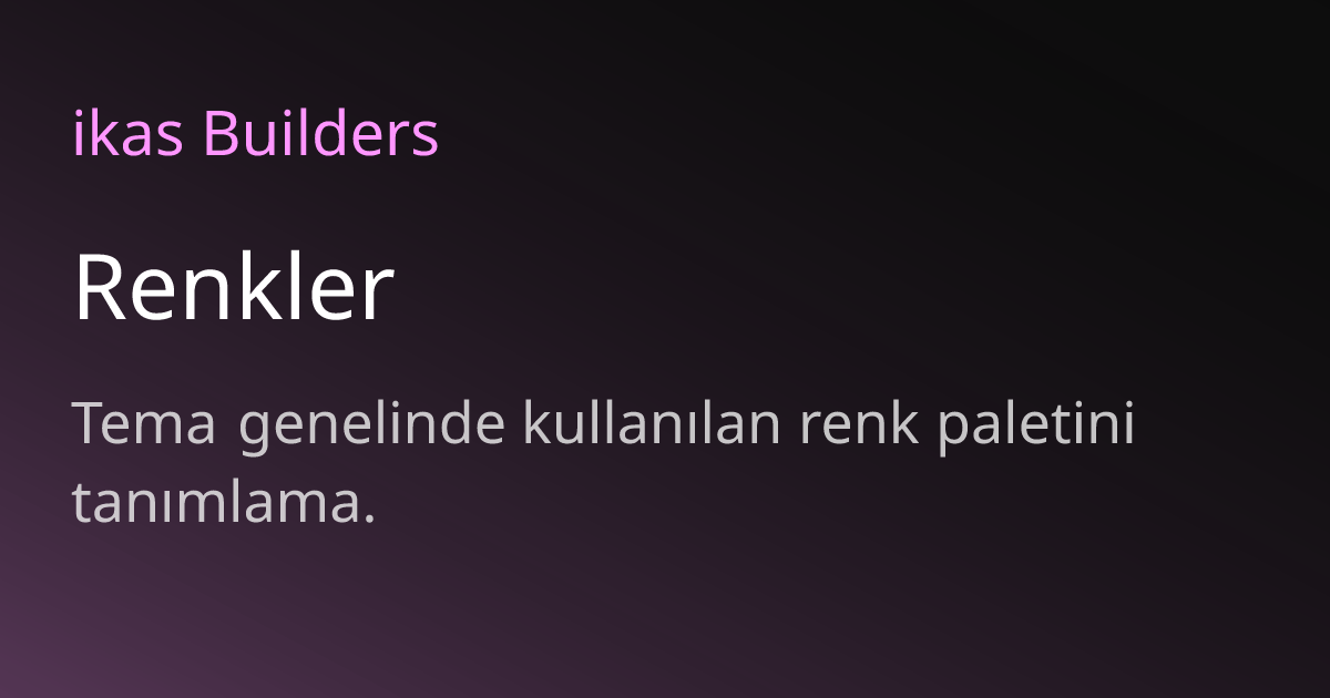 Renkler