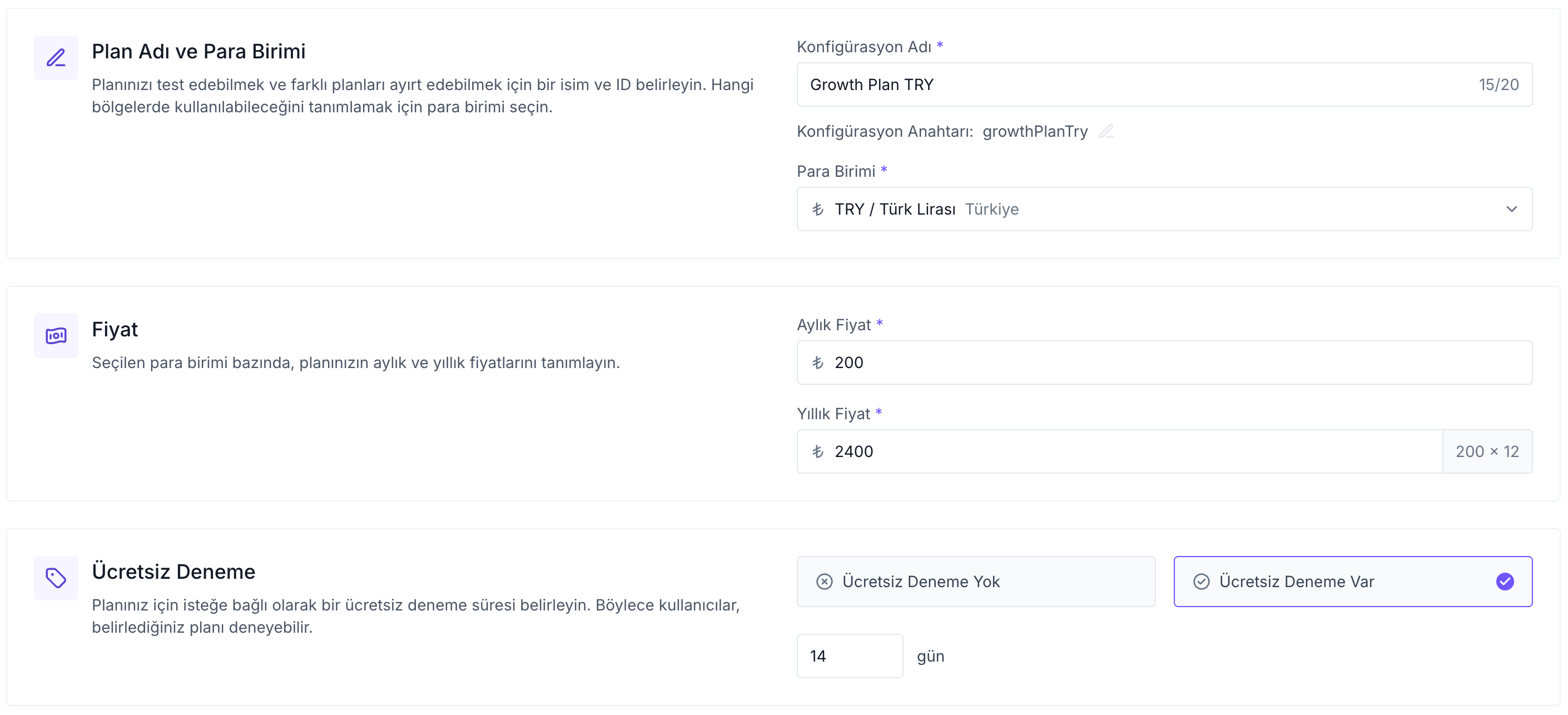 ikas partner adding new app plan