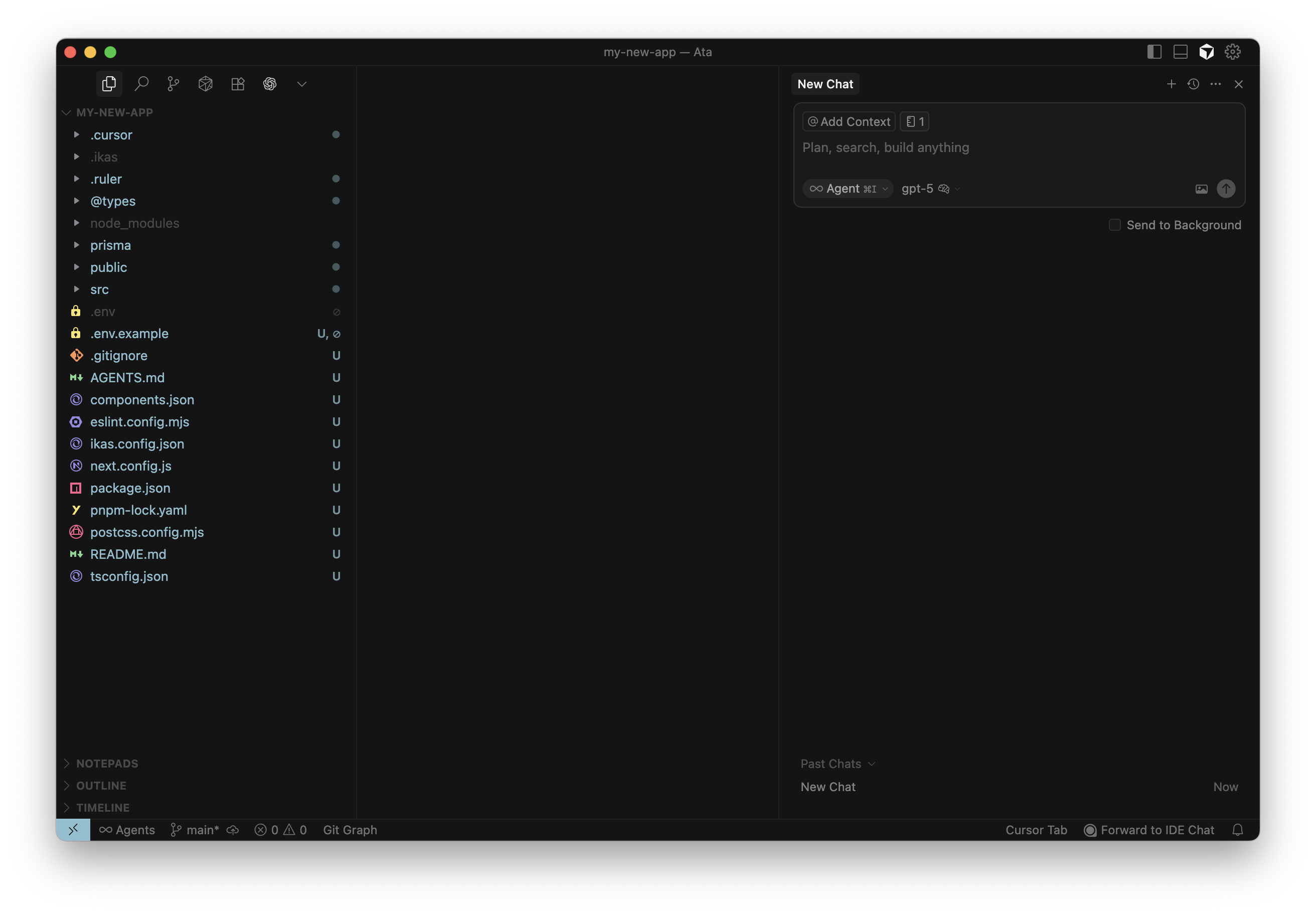 ikas app init terminal çıktısı
